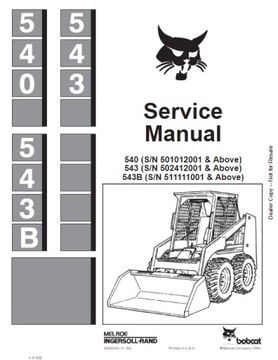 Руководство по ремонту BobCat 540-543