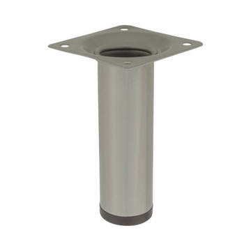 Noga meblowa okrągła 10cm szara