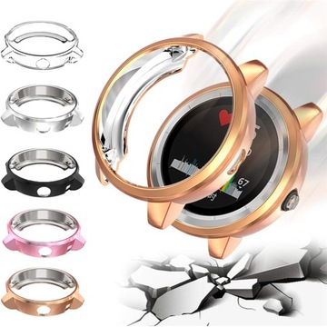 ETUI SILIKON METALIC DO GARMIN VIVOACTIVE 3 +SZKŁO