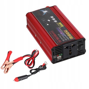 Prądnica Inwerter 1500W 12V 24V do 220V SINUS