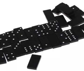 СЕМЕЙНАЯ КОРОБКА ДЛЯ ИГРЫ ДОМИНО, 28 ДЕРЕВЯННЫХ БЛОКОВ