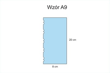 Skrobka brzeg WZÓR A9 do tynkowania tortu 20 cm