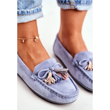 СИНИЕ МОКАСИНЫ, ПРОФИЛИРОВАННАЯ Стелька, ЛЕГКИЕ 38