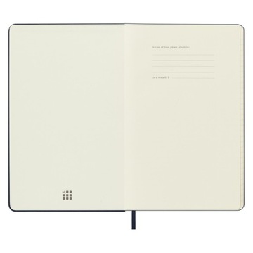 Еженедельный календарь Moleskine L, твердый переплет, 12 мес., сапфировое стекло, 2024 г.