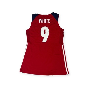 Женская боксерская футболка Adidas 9 White L USA USA