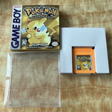 Pokemon Yellow version GBC Gra zawiera pudełka