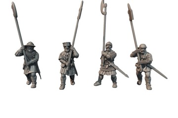 13th Century Billmen Advancing - 4 Pozy