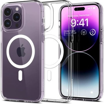 ETUI MAGNETYCZNE DO IPHONE 14 PRO MAX - SPIGEN OBUDOWA, POKROWIEC, PLECKI