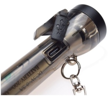 Светодиодный мини фонарик 7 режимов IPX4 USB 200mAh.