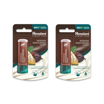 Himalaya Intensywnie Nawilżający Balsam do Ust z Masłem Kakaowym 4, 5G 2 op