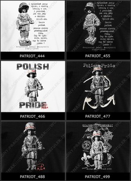 патриотическая историческая футболка Польша NSZ день отца папа парень УЗОРЫ