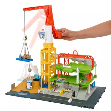 MATCHBOX STREFA BUDOWY ZESTAW Z DŹWIGIEM HPD63 MATTEL