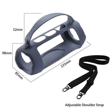 Silikonowa obudowa głośnika Akcesoria do głośników Etui ochronne Praktyczny szary