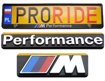 2x 3D RAMKA TABLICY BMW M PERFORMANCE SERIA 1 2 3 4 5 6 7 8 X1 X3 X4 X5 X6