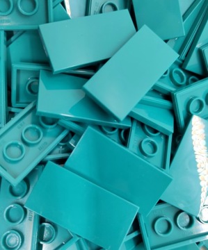 Lego 87079 Tile 2x4 Dark Turquoise 10szt. Nowe