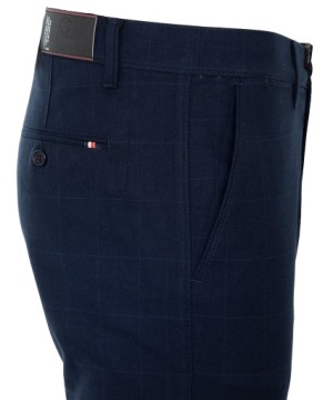 БРЮКИ ИЗ ТЕМНО-СИНЕЙ КЛЕТКИ W33