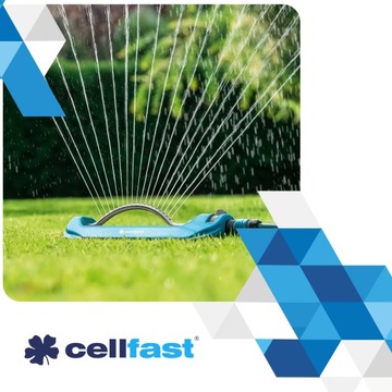 Садовый разбрызгиватель Cellfast TURBO IDEAL с 18 насадками для газона 240 м2