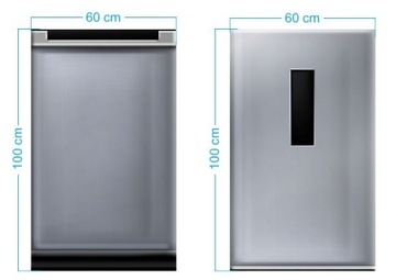 Макет серебряного холодильника ATL001