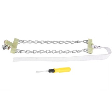 Стальная цепь с противоскользящими шинами диаметром 235–285 мм.