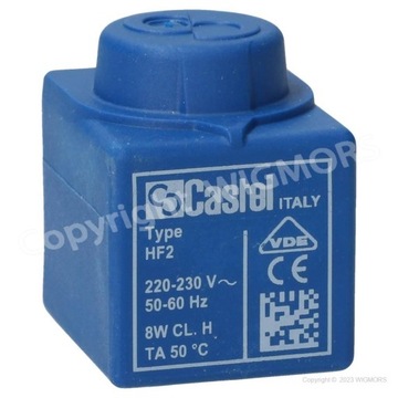 Катушка Castel HF2 220В/50Гц/8Вт HF2/9300/RA6