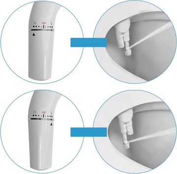 УЛЬТРАТОНКОЕ БИДЕ ДЛЯ ТУАЛЕТА С ДВОЙНОЙ НАСАДКОЙ, ПРАВОЕ УПРАВЛЕНИЕ