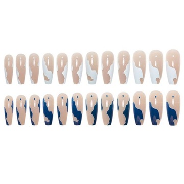 1 Put pressure on the false nails