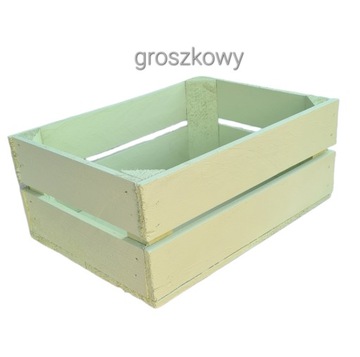 ДЕРЕВЯННАЯ КОРОБКА, декоративная, ЦВЕТА, 38x28x15