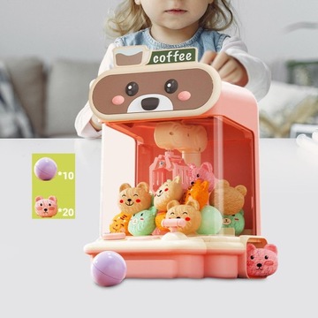 Детская машина с когтями, машина с когтями, мини-диспенсер для конфет для аркадных игр, желтый