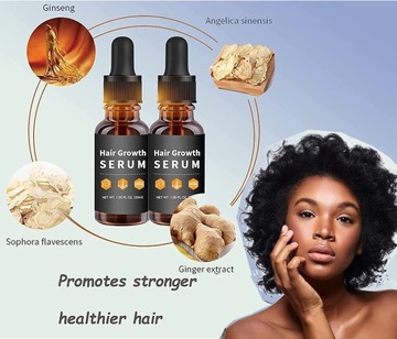 West&Month Сыворотка для роста волос для чернокожих женщин, Сыворотка для роста волос, против волос