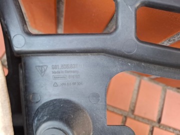 PORSCHE BOXER (981) 12-16 VÝZTUHA DRŽÁKY DRŽÁK KRYT NÁRAZNÍK ZADNÍ LH