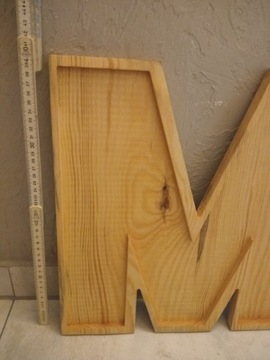 Деревянные буквы в технике 3D декупаж высотой 40 см.