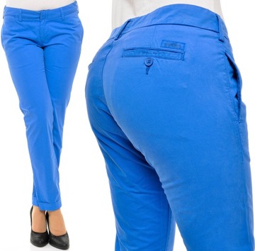 LEE spodnie SKINNY low waist blue CHINO W27 L33