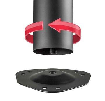 МАТОВО-ЧЕРНЫЕ НОЖКИ НАСТОЛЬНОГО СТОЛА, РЕГУЛИРУЕМЫЕ, ВЫСОТА 710ММ, 4 ШТ., СВЕРХВЫЕ