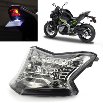 Мотоциклетные светодиодные задние фонари с прозрачными линзами подходят для Kawasaki