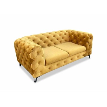 SOFA PIKOWANA 2-OSOBOWA CHESTERFIELD 180X94 LUKSUSOWA KANAPA PROSECCO