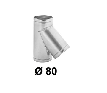 Trójnik okrągły spiro 80 mm