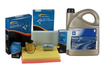 4X FILTR KRAFT + OLEJ 5W30 GM OPEL CORSA C 1.2