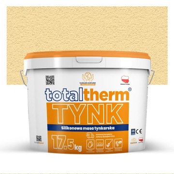 Tynk baranek silikonowy TotalTherm 17,5kg kolor LFC0171 ŻÓŁTY