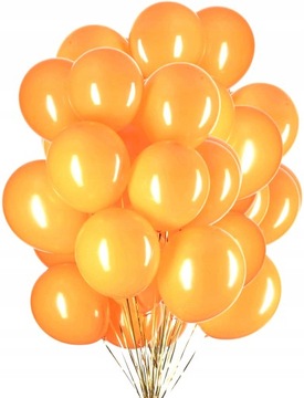 Balony pomarańczowe metaliczne Orange Urodziny 50x