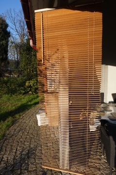 ŻALUZJE DREWNIANE BUKOWE DENMARK 80x220cm DREWNO danish design