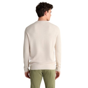 JOOP! - Sweter z dzianiny Henley w kolorze jasnobeżowym XL