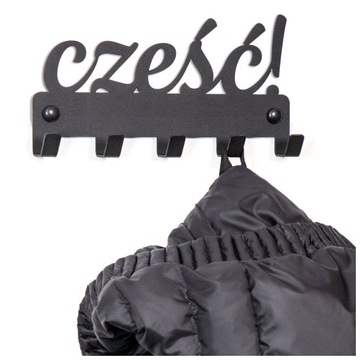 Wieszak na ubrania klucze metalowy loft CZEŚĆ