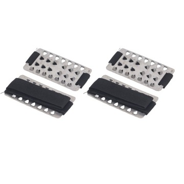 2 пары захватов для льда с снежными когтями, 26 остроконечных стальных крючка и петли AM