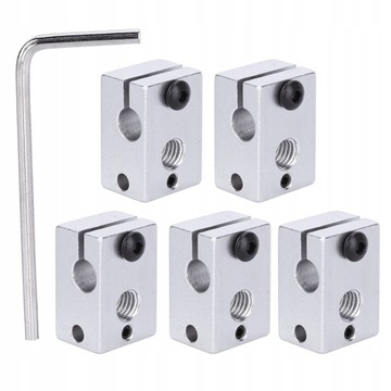 5 szt. Części drukarki 3D Metalowy blok grzejny