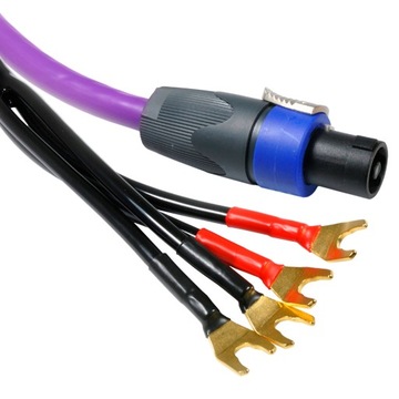 KABEL DO SUBWOOFERA SPEAKON - WIDEŁKI MELODIKA MDRSUB40 PURPLE RAIN 4m