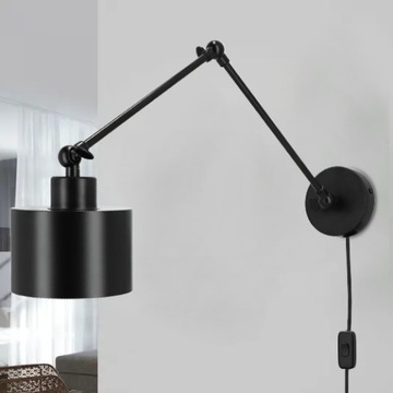 Lampa ścienna kinkiet loft edison LED włącznik