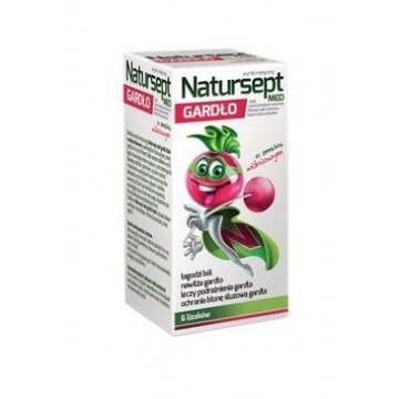NATURSEPT MED GARDŁO Lizaki wiśniowe, 6 sztuk