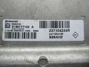 DACIA DUSTER I FACELIFT 1.6 16V JEDNOTKA ŘÍZENÍ S180177122A 237104234R
