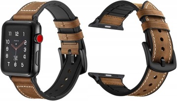 Skórzany Pasek LEATCHER DO APPLE WATCH 4/5/6/7/8/9/SE (38 / 40 / 41 MM)