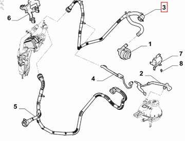PRZEWÓD GIETKI JEEP RENEGADE FIAT 500 52138383